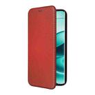 For Redmi Note 14 Pro 4G Global Carbon Fiber Texture Flip Leather Phone Case(Brown) - 2