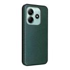 For Redmi Note 14 4G Global 163.25mm Carbon Fiber Texture Flip Leather Phone Case(Green) - 3