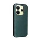 For Xiaomi Poco M7 Pro 5G / Redmi Note 14 5G Carbon Fiber Texture Flip Leather Phone Case(Green) - 3