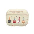 For AirPods Pro Cookies Pattern Earbuds Box Frosted TPU Case(Beige) - 1