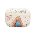 For AirPods Pro 2 Girl Pattern Earbuds Box Frosted TPU Case(Crown) - 1