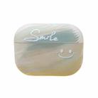 For AirPods Pro 2 Smile Clouds Earbuds Box Frosted TPU Case(Green) - 1