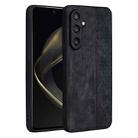 For Samsung Galaxy S24 FE 5G AZNS 3D Embossed Skin Feel Phone Case(Black) - 1