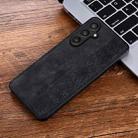 For Samsung Galaxy S24 FE 5G AZNS 3D Embossed Skin Feel Phone Case(Black) - 2