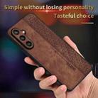 For Samsung Galaxy S24 FE 5G AZNS 3D Embossed Skin Feel Phone Case(Brown) - 3