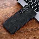 For Samsung Galaxy S25+ 5G AZNS 3D Embossed Skin Feel Phone Case(Black) - 2