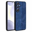 For Samsung Galaxy S25+ 5G AZNS 3D Embossed Skin Feel Phone Case(Sapphire Blue) - 1