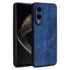 For Samsung Galaxy S25 Edge 5G AZNS 3D Embossed Skin Feel Phone Case(Sapphire Blue) - 1
