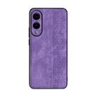 For Samsung Galaxy S25 Edge 5G AZNS 3D Embossed Skin Feel Phone Case(Purple) - 2