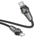 Borofone BU49 Shine 1.2m 60W Intelligent Power-off USB-C / Type-C to USB-C / Type-C Charging Data Cable(Black) - 2