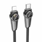 Borofone BU49 Shine 1.2m PD27W Intelligent Power-off USB-C / Type-C to 8 Pin Charging Data Cable(Black) - 1