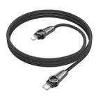Borofone BU49 Shine 1.2m PD27W Intelligent Power-off USB-C / Type-C to 8 Pin Charging Data Cable(Black) - 3