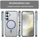 For Samsung Galaxy S24 5G MagSafe Frosted Translucent TPU + PC Full Coverage Phone Case(Dark Blue) - 2