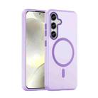 For Samsung Galaxy S24 5G MagSafe Frosted Translucent TPU + PC Full Coverage Phone Case(Dark Purple) - 1