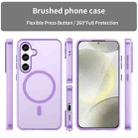 For Samsung Galaxy S24 5G MagSafe Frosted Translucent TPU + PC Full Coverage Phone Case(Dark Purple) - 2