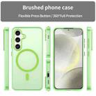 For Samsung Galaxy S24 5G MagSafe Frosted Translucent TPU + PC Full Coverage Phone Case(Green) - 2