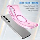 For Samsung Galaxy S24 5G MagSafe Frosted Translucent TPU + PC Full Coverage Phone Case(Pink) - 3