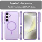 For Samsung Galaxy S24+ 5G MagSafe Frosted Translucent TPU + PC Full Coverage Phone Case(Dark Purple) - 2