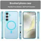 For Samsung Galaxy S24+ 5G MagSafe Frosted Translucent TPU + PC Full Coverage Phone Case(Blue) - 2