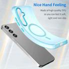 For Samsung Galaxy S24+ 5G MagSafe Frosted Translucent TPU + PC Full Coverage Phone Case(Blue) - 3