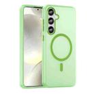 For Samsung Galaxy S24+ 5G MagSafe Frosted Translucent TPU + PC Full Coverage Phone Case(Green) - 1