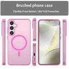 For Samsung Galaxy S24+ 5G MagSafe Frosted Translucent TPU + PC Full Coverage Phone Case(Pink) - 2