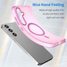 For Samsung Galaxy S24+ 5G MagSafe Frosted Translucent TPU + PC Full Coverage Phone Case(Pink) - 3