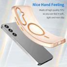 For Samsung Galaxy S24+ 5G MagSafe Frosted Translucent TPU + PC Full Coverage Phone Case(Orange) - 3