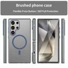 For Samsung Galaxy S24 Ultra 5G MagSafe Frosted Translucent TPU + PC Full Coverage Phone Case(Dark Blue) - 2