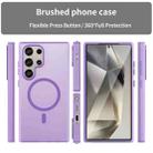 For Samsung Galaxy S24 Ultra 5G MagSafe Frosted Translucent TPU + PC Full Coverage Phone Case(Dark Purple) - 2