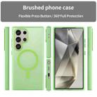 For Samsung Galaxy S24 Ultra 5G MagSafe Frosted Translucent TPU + PC Full Coverage Phone Case(Green) - 2