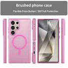 For Samsung Galaxy S24 Ultra 5G MagSafe Frosted Translucent TPU + PC Full Coverage Phone Case(Pink) - 2