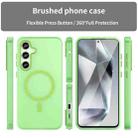 For Samsung Galaxy S24 FE 5G MagSafe Frosted Translucent TPU + PC Full Coverage Phone Case(Green) - 2