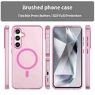 For Samsung Galaxy S24 FE 5G MagSafe Frosted Translucent TPU + PC Full Coverage Phone Case(Pink) - 2