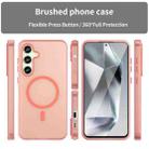 For Samsung Galaxy S24 FE 5G MagSafe Frosted Translucent TPU + PC Full Coverage Phone Case(Red) - 2