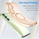 For Samsung Galaxy S24 FE 5G MagSafe Frosted Translucent TPU + PC Full Coverage Phone Case(Orange) - 3