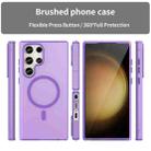 For Samsung Galaxy S23 Ultra 5G MagSafe Frosted Translucent TPU + PC Full Coverage Phone Case(Dark Purple) - 2