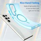 For Samsung Galaxy S23 Ultra 5G MagSafe Frosted Translucent TPU + PC Full Coverage Phone Case(Blue) - 3