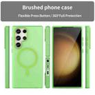 For Samsung Galaxy S23 Ultra 5G MagSafe Frosted Translucent TPU + PC Full Coverage Phone Case(Green) - 2