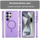 For Samsung Galaxy S25 Ultra MagSafe Frosted Translucent TPU + PC Full Coverage Phone Case(Dark Purple) - 2