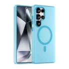 For Samsung Galaxy S25 Ultra MagSafe Frosted Translucent TPU + PC Full Coverage Phone Case(Blue) - 1