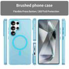 For Samsung Galaxy S25 Ultra MagSafe Frosted Translucent TPU + PC Full Coverage Phone Case(Blue) - 2