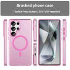 For Samsung Galaxy S25 Ultra MagSafe Frosted Translucent TPU + PC Full Coverage Phone Case(Pink) - 2