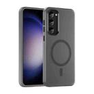 For Samsung Galaxy S23+ 5G MagSafe Frosted Translucent TPU + PC Full Coverage Phone Case(Black) - 1