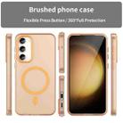For Samsung Galaxy S23+ 5G MagSafe Frosted Translucent TPU + PC Full Coverage Phone Case(Orange) - 2