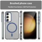 For Samsung Galaxy S23 5G MagSafe Frosted Translucent TPU + PC Full Coverage Phone Case(Dark Blue) - 2