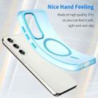 For Samsung Galaxy S23 5G MagSafe Frosted Translucent TPU + PC Full Coverage Phone Case(Blue) - 3