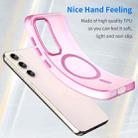 For Samsung Galaxy S23 5G MagSafe Frosted Translucent TPU + PC Full Coverage Phone Case(Pink) - 3