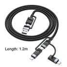 Borofone BU51 Settler 6 in 1 Charging Data Cable, Cable Length:1.2m(Black) - 3