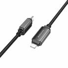 Borofone BU53 Meteor 1.2m PD27W USB-C / Type-C to 8 Pin Charging Data Cable(Black) - 1